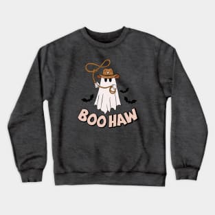 Retro Cute Cowboy Ghost Halloween Crewneck Sweatshirt